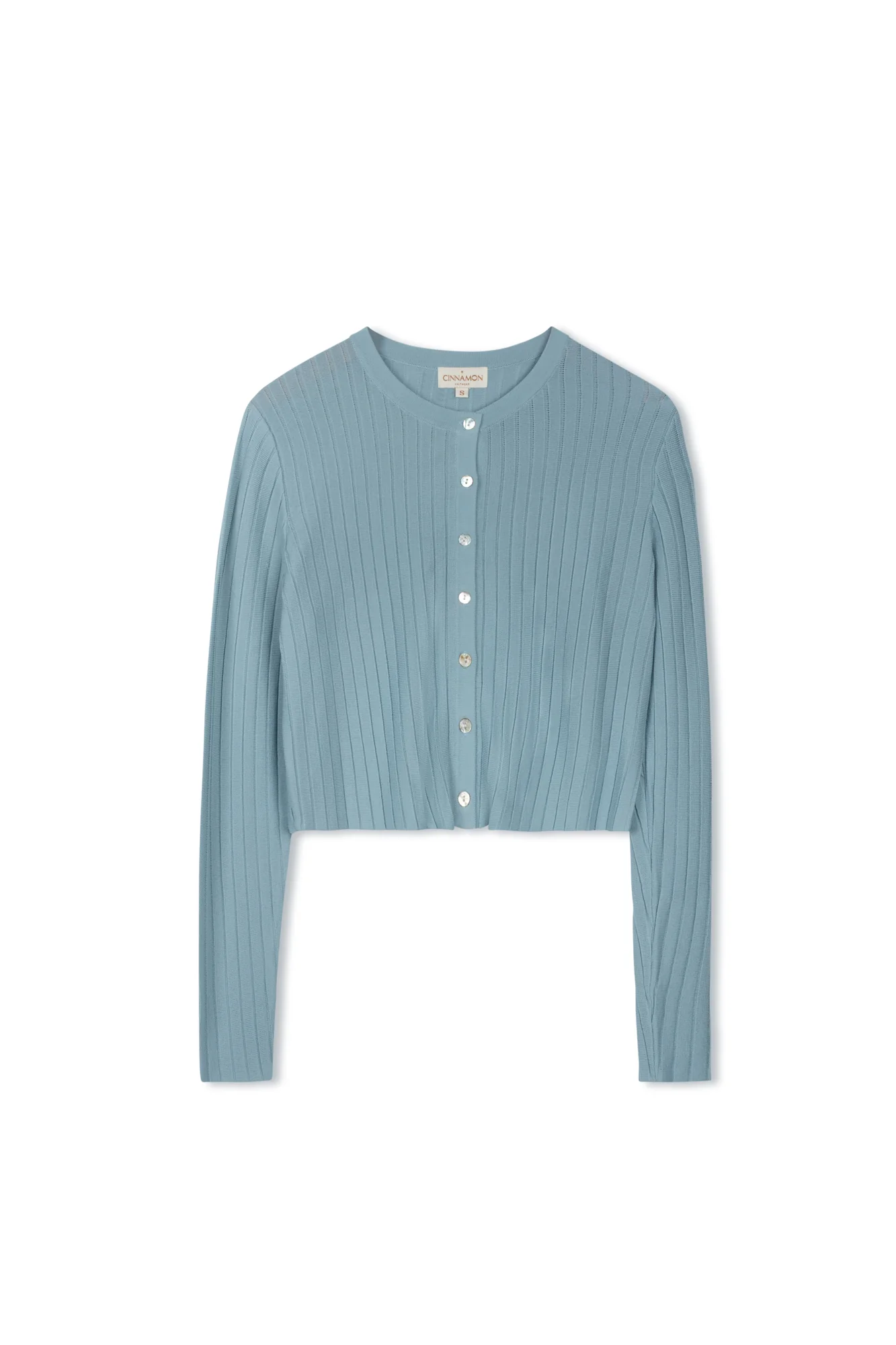Cinnamon Crewneck Cropped Cardi - Image 7